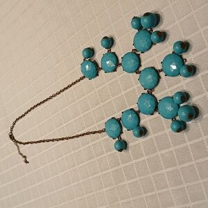 Vintage 60s Faux Turquoise Necklace Jewelry